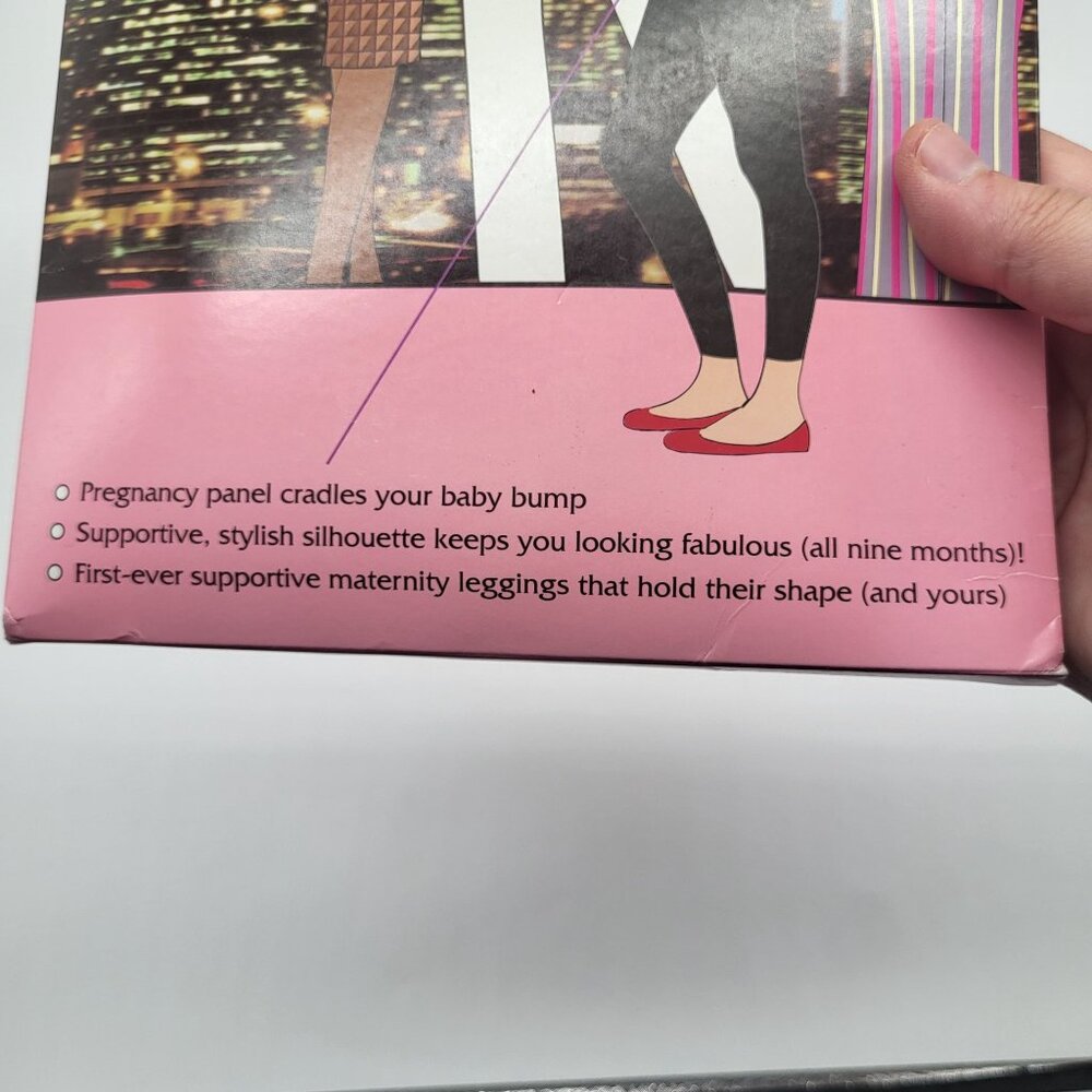 Assets by Sara Blakely Marvelous Mama Lucky Leggings Maternity SZ 1 Slate - Picture 8 of 8
